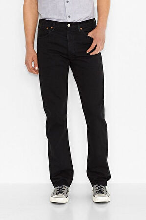 Levi's 501 Original Erkek Jean Siyah Kot Pantolon - A7735-0019