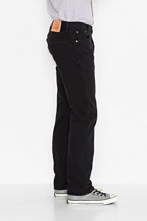 Levi's 501 Original Erkek Jean Siyah Kot Pantolon - A7735-0019