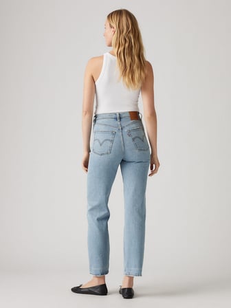 RIBCAGE STRAIGHT KADIN MAVİ JEAN PANTOLON A7743-0011