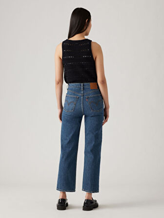 RIBCAGE STRAİGHT KADIN MAVİ JEAN PANTOLON A7743-0010
