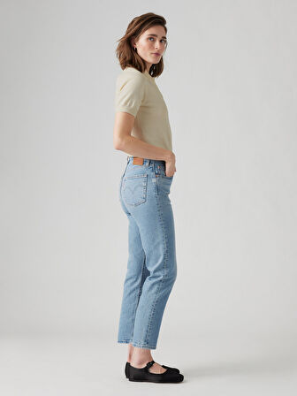 501 CROP LOCAL TR NO RUSH KADIN MAVİ JEAN PANTOLON A7739-0018
