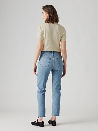 501 CROP LOCAL TR NO RUSH KADIN MAVİ JEAN PANTOLON A7739-0018