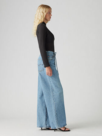XL STRAIGHT KADIN MAVİ JEAN PANTOLON 001TK-0001
