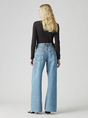 XL STRAIGHT KADIN MAVİ JEAN PANTOLON 001TK-0001