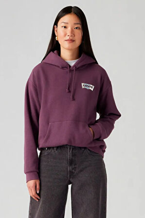 Levi's Günlük Kapüşonlu Üst Koyu Mor Kadın Sweatshirt - 001U6-0005