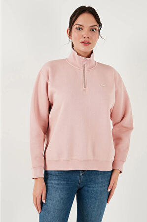 Levi's Kadın Everyday 1/4 Zip Dik Yaka Yarım Fermuar Sweatshirt - 001U4-0001