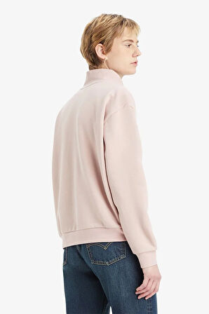 Levi's Kadın Everyday 1/4 Zip Dik Yaka Yarım Fermuar Sweatshirt - 001U4-0001