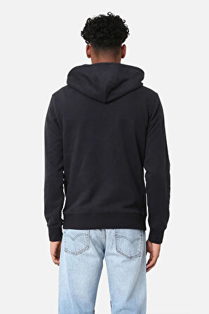 Levi's Erkek Kapüşonlu Normal Düz Siyah Sweatshirt - A2410-0013