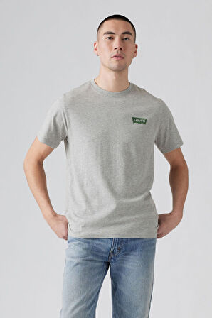 Relaxed Fit Gri Erkek Tişört A2082-0192