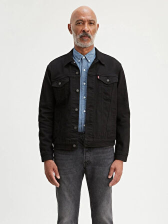 Levi's Erkek Trucker Jacket Siyah Normal Düz Denim Ceket A9431-0002