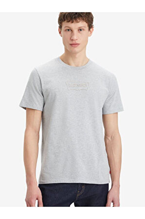 Graphic  Erkek Gri T-Shirt A2823-0262