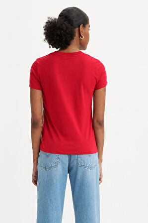 Levi's Kadın Kırmızı Yuvarlak Yaka Tişört A4917-0004