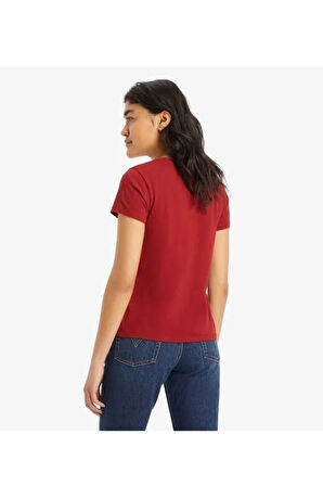 Levi's Kadın V Yaka Bordo T-shirt - A3170-0026