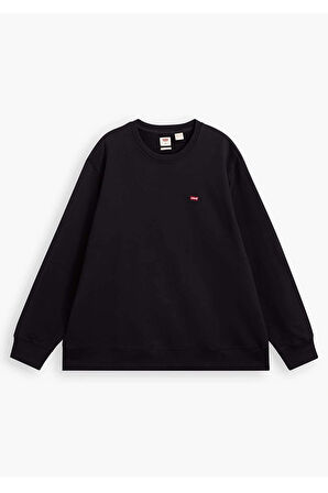 Levi's Erkek Siyah Bisiklet Yaka Basic Sweatshirt - A6335-0004