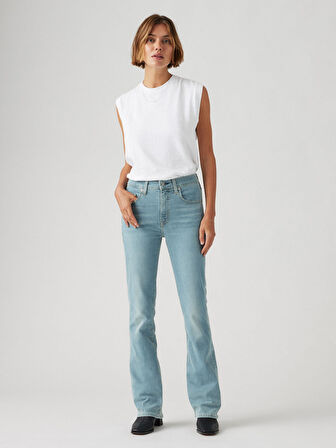 725 HIGH RISE BOOTCUT KADIN MAVİ JEAN PANTOLON 18759-0194