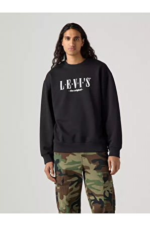 Levi's Erkek Rahat Yuvarlak Yaka Baskılı Sweatshirt - 38712-0455