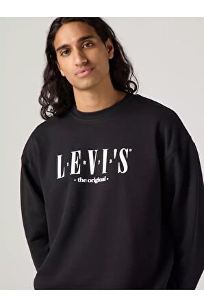Levi's Erkek Rahat Yuvarlak Yaka Baskılı Sweatshirt - 38712-0455