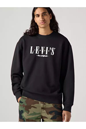 Levi's Erkek Rahat Yuvarlak Yaka Baskılı Sweatshirt - 38712-0455