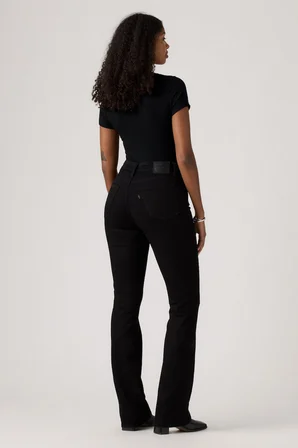 Levi's Kadın 725 Yüksek Bel Bootcut Siyah Jean - 18759-0184