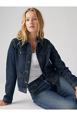 Levi's Kadın Pamuklu Çift Cepli Kot Ceket - 001YL-0000