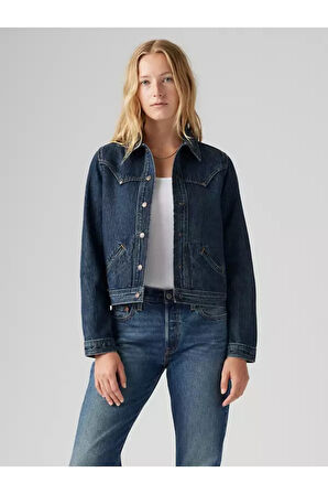 Levi's Kadın Pamuklu Çift Cepli Kot Ceket - 001YL-0000