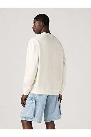 Levi's Erkek Relaxed Graphic Beyaz Sweatshirt - 38712-0457