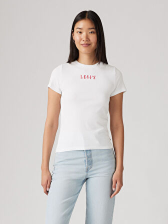 SERIF 1873 KADIN BEYAZ T-SHİRT 001MY-0000