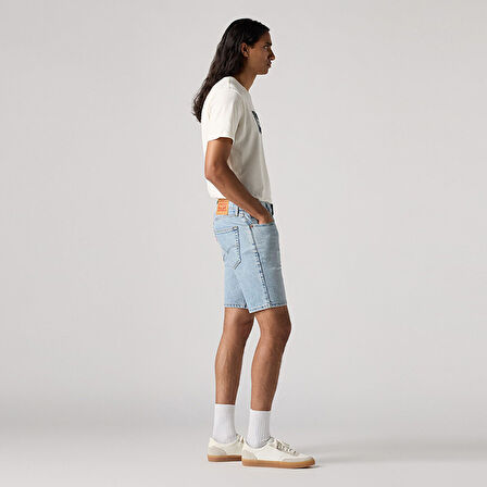 412 SLIM ERKEK MAVİ KOT ŞORT A7731-0004