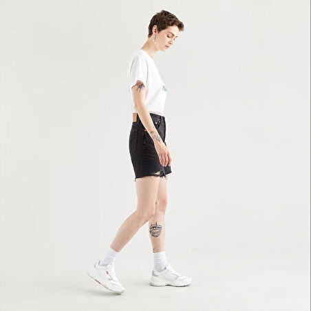 501 MID THIGH SHORT LUNAR BLACK