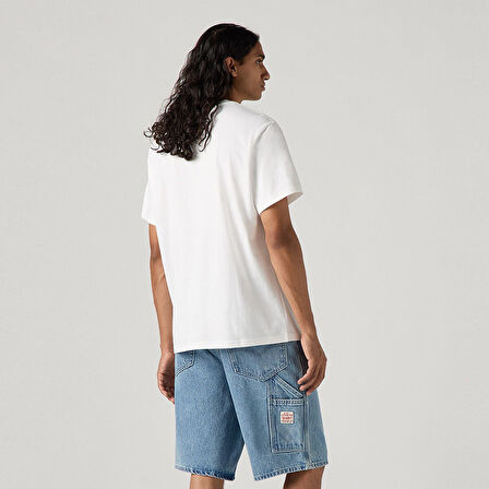 RELAXED FIT SERIF LOGO BEYAZ ERKEK T-SHİRT A2082-0258
