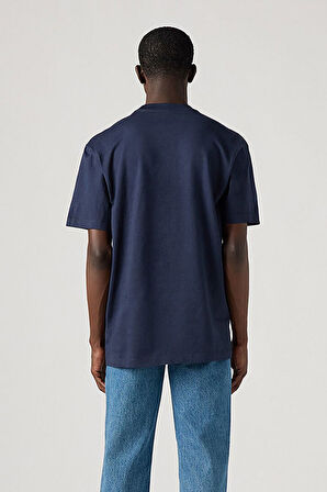 Levi's Erkek Bisiklet Yaka Pamuklu Relaxed Cepli T-shirt - 001TT-0002