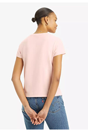 Levis Bisiklet Yaka Pembe Kadın T-Shirt A4917-0006