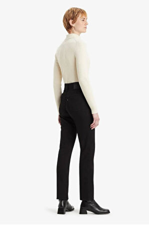 Levi's Kadın 724 Jeans Yüksek Bel Düz Siyah Kot Pantolon - A7744-0010