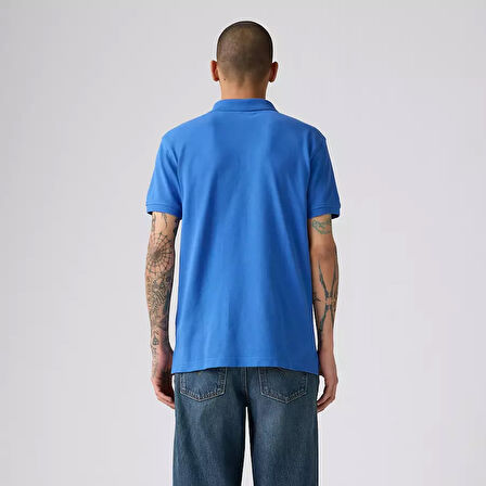 Levi's Erkek 100% Pamuk Standard Fit Polo Yaka Mavi T-Shirt - 35883-0282