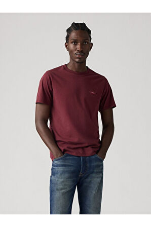Levi's Erkek Basic Classic Housemark Bordo T-shirt- 56809-0170