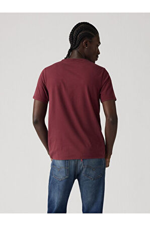 Levi's Erkek Basic Classic Housemark Bordo T-shirt- 56809-0170
