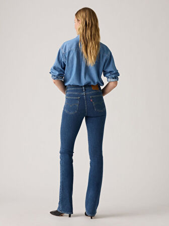 725 HİGH RİSE BOOTCUT TRIANGLE EXPLORATI KADIN MAVİ JEAN KOT PANTOLON 18759-0234