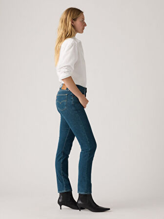 724 HİGH RİSE STRAİGHT KADIN MAVİ KOT JEAN PANTOLON 18883-0392