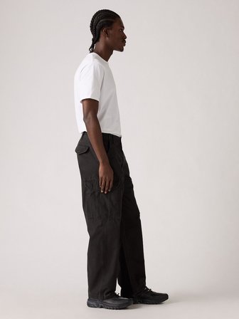XX CARGO BAGGY METEORITE CANVAS ERKEK SİYAH KARGO PANTOLON 003KQ-0005