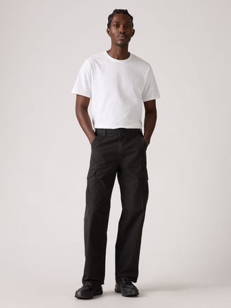 XX CARGO BAGGY METEORITE CANVAS ERKEK SİYAH KARGO PANTOLON 003KQ-0005