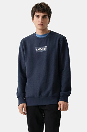 Levi's Erkek Bisiklet Yaka Lacivert Sweatshirt - 38423-0157