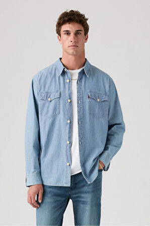 Levi's Erkek Classic Western Standart Mavi Gömlek - 85745-0108