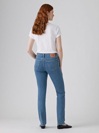 724 HİGH RİSE STRAİGHT ROLLING RIVER KADIN MAVİ JEAN KOT PANTOLON 18883-0397