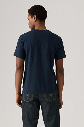 Levi's Relaxed Erkek Mavi Bisiklet Yaka Tişört - A2082-0296