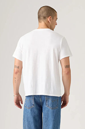 Levi's Erkek Baskılı Bisiklet Yaka Relaxed Fit Beyaz T-shirt - A2082-0294