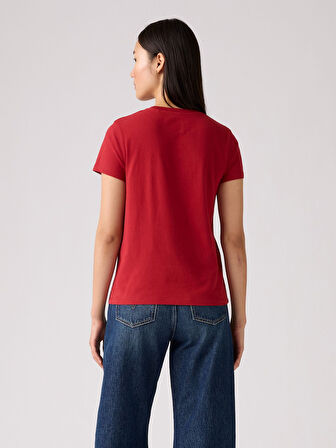 KADIN BİSİKLET YAKA KIRMIZI T-SHİRT A4917-0009