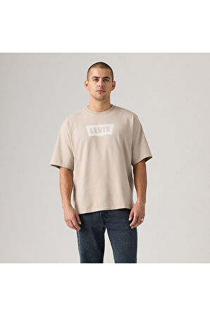 Levi's Erkek Loose Fit Bisiklet Yaka Bej T-Shirt - 001TR-0002