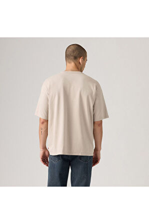 Levi's Erkek Loose Fit Bisiklet Yaka Bej T-Shirt - 001TR-0002