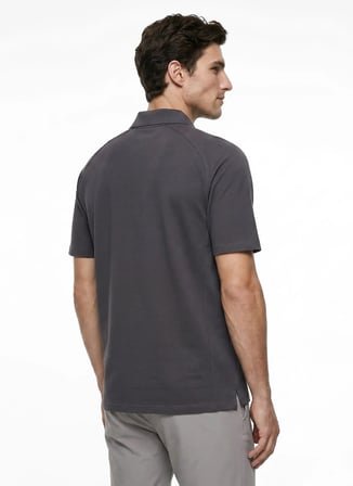 Gri Erkek Pamuklu Polo T-Shirt A8826-0023