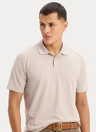 Bej Erkek Pamuklu Polo T-Shirt A8826-0026